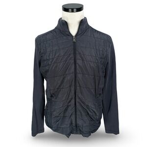 Hugo Boss Hybrid Jacket Mens Large Blue Long Sleeve Pockets Full Zip Regular Fit